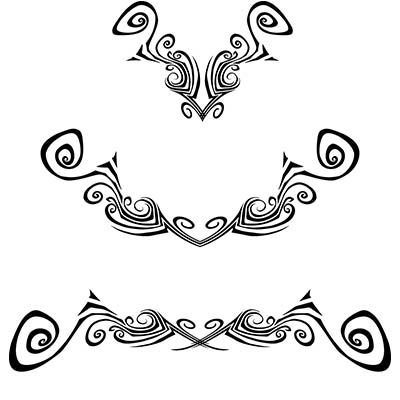 Lower Back Design Water Transfer Temporary Tattoo(fake Tattoo) Stickers NO.10800